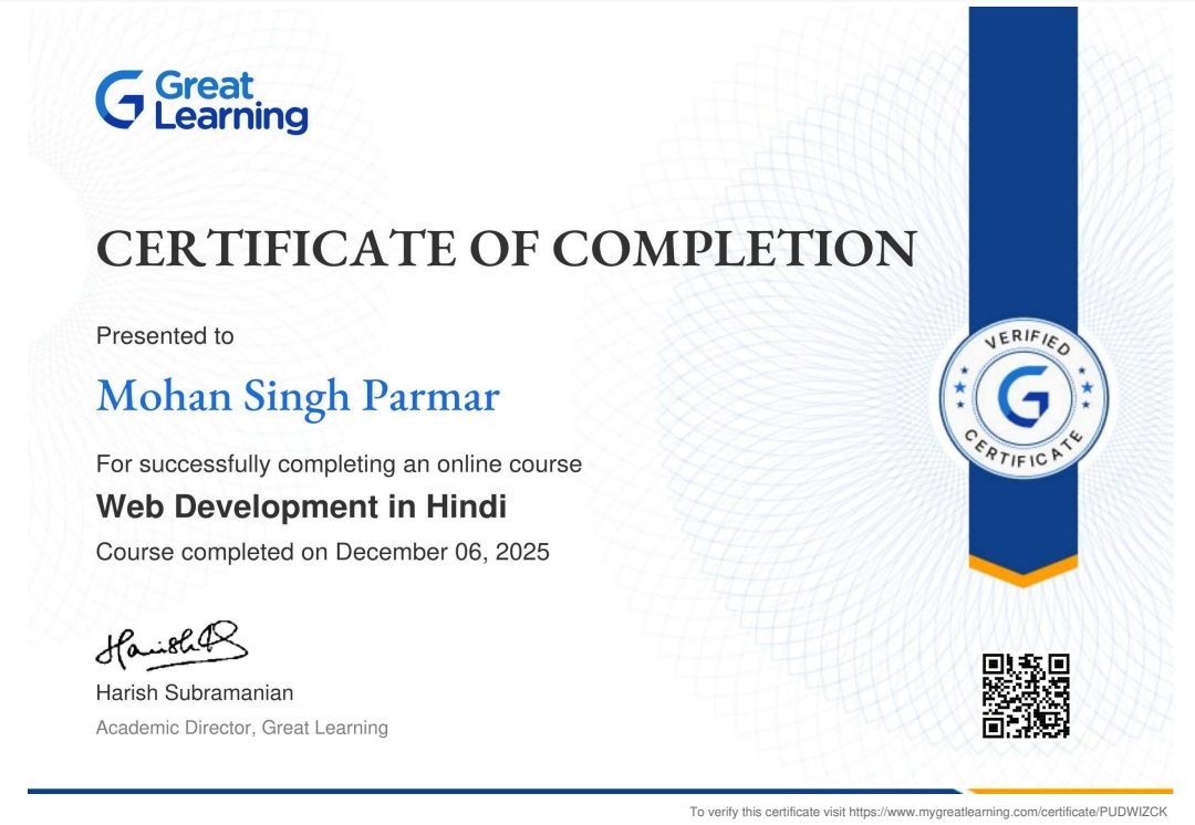 My Certificate's